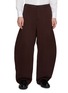 SACAI Belted Curved Leg Cotton Cashmere Pants
