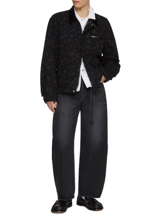 Figure View - Click To Enlarge - SACAI - Floral Print Cotton Jacket