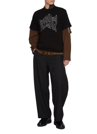 Figure View - Click To Enlarge - SACAI - Geoff Graphic Cotton T-Shirt