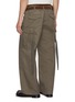 Back View - Click To Enlarge - SACAI - Hybrid Double Waist Belted Cotton Chino Cargo Pants