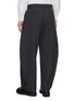Back View - Click To Enlarge - SACAI - Belted Pleated Curved Leg Wool Blend Pants
