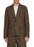 SACAI Single Breasted Layered Cotton Typewriter Blazer