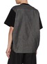 Back View - Click To Enlarge - SACAI - Hybrid Panelled Denim Pocket Cotton T-Shirt