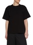 SACAI Hybrid Panelled Denim Pocket Cotton T-Shirt