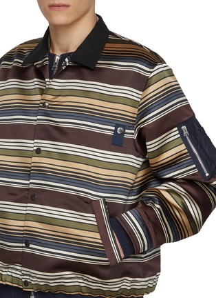 - SACAI - Striped Bomber Jacket