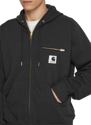  - SACAI - X Carhartt WIP Zippered Pocket Cotton Hoodie