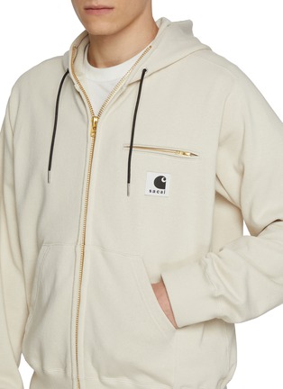  - SACAI - X Carhartt WIP Zippered Pocket Cotton Hoodie