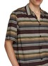  - SACAI - Short Sleeve Horizontal Striped Shirt