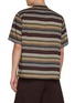 Back View - Click To Enlarge - SACAI - Short Sleeve Horizontal Striped Shirt
