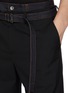 - SACAI - Belted Hybrid Double Denim Waist Wool Blend Pants