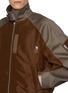  - SACAI - Oversized Hybrid Sleeve Nylon Cotton Chino Bomber Jacket