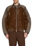 SACAI Oversized Hybrid Sleeve Nylon Cotton Chino Bomber Jacket