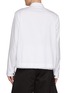 Back View - Click To Enlarge - SACAI - Button Up Layered Hem Cotton Poplin Shirt Jacket