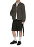 Figure View - Click To Enlarge - SACAI - Floral Print Cotton Cargo Shorts