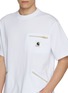  - SACAI - X Carhartt WIP Zipper Detail Cotton T-Shirt