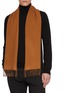 Figure View - Click To Enlarge - JOHNSTONS OF ELGIN - Contrast Reversible Cashmere Scarf