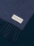 Detail View - Click To Enlarge - JOHNSTONS OF ELGIN - Contrast Reversible Cashmere Scarf
