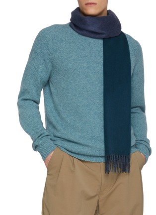 Figure View - Click To Enlarge - JOHNSTONS OF ELGIN - Contrast Reversible Cashmere Scarf