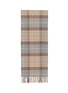 JOHNSTONS OF ELGIN Tartan Wide Cashmere Scarf