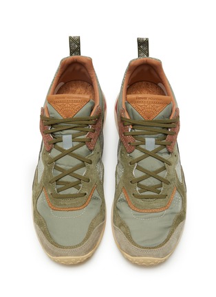 Figure View - Click To Enlarge - FLOWER MOUNTAIN - Puerh Uni Limited Edition Suede Technical Fabric Men's Sneakers