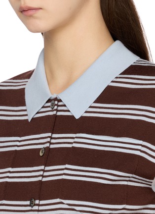 Detail View - Click To Enlarge - CRUSH COLLECTION - Striped Wool Shirt