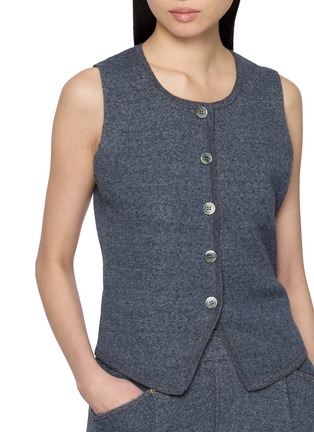  - CRUSH COLLECTION - Casual Denim Knitted Vest