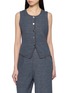 Main View - Click To Enlarge - CRUSH COLLECTION - Casual Denim Knitted Vest