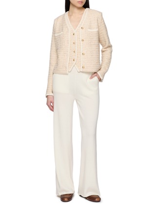 Figure View - Click To Enlarge - CRUSH COLLECTION - V-neck Knitted Bouclé Vest