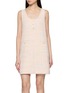 Main View - Click To Enlarge - CRUSH COLLECTION - Checked Sleeveless Tweed Dress