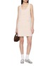 Figure View - Click To Enlarge - CRUSH COLLECTION - Checked Sleeveless Tweed Dress