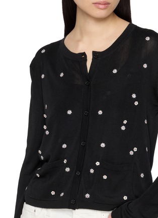  - CRUSH COLLECTION - Embroidered Floral Silk Blend Cardigan