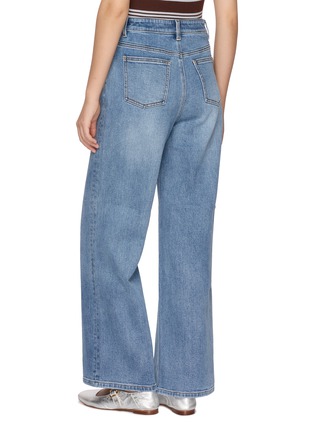Back View - Click To Enlarge - CRUSH COLLECTION - Mid Rise Medium Wash Jeans