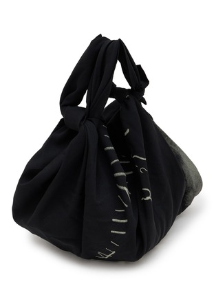 Detail View - Click To Enlarge - Y'S - Mini Wool Gabardine Furoshiki Bag