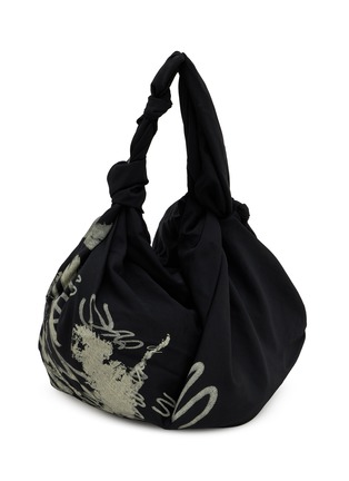 Detail View - Click To Enlarge - Y'S - Wool Gabardine Furoshiki Bag