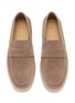 Detail View - Click To Enlarge - BRUNELLO CUCINELLI - Suede Penny Loafers