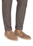 Figure View - Click To Enlarge - BRUNELLO CUCINELLI - Suede Penny Loafers