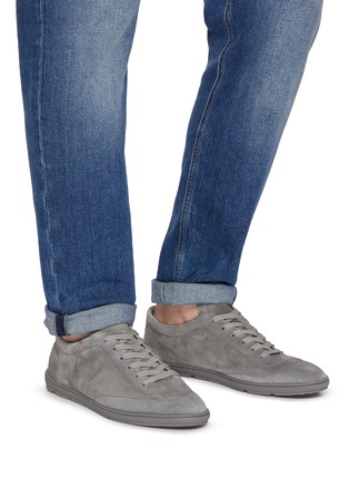 Figure View - Click To Enlarge - BRUNELLO CUCINELLI - Suede Men's Sneakers