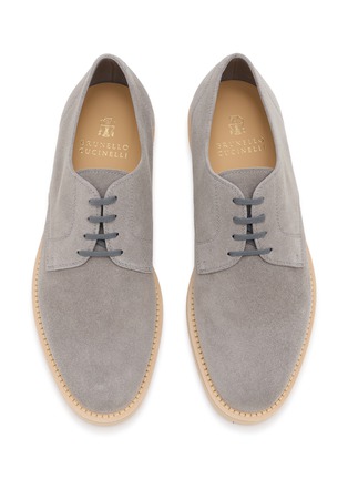 Detail View - Click To Enlarge - BRUNELLO CUCINELLI - Suede Derby Shoes