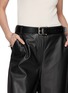 Figure View - Click To Enlarge - ANN DEMEULEMEESTER - Marin Archive Buckle Leather Belt