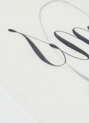 Detail View - Click To Enlarge - ANN DEMEULEMEESTER - Vesta Square Scarf