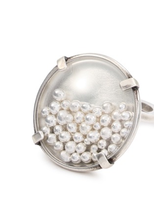 Detail View - Click To Enlarge - ANN DEMEULEMEESTER - Mena Medallion Sterling Silver Ring