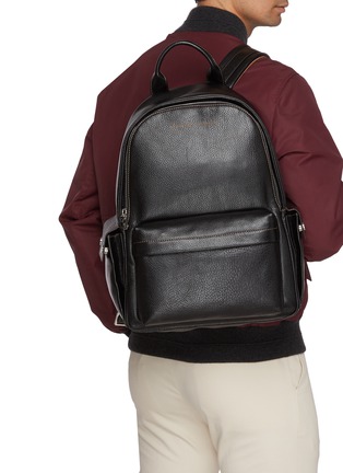 Figure View - Click To Enlarge - BRUNELLO CUCINELLI - Travel Leather Backpack