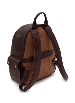 Detail View - Click To Enlarge - BRUNELLO CUCINELLI - Travel Leather Backpack