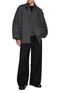 Figure View - Click To Enlarge - JUUN.J - Wide Leg Striped Drawstring Waist Wool Pants