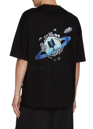 Back View - Click To Enlarge - JUUN.J - Koichi Yairi Planet Print Cotton T-Shirt