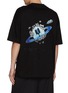 Back View - Click To Enlarge - JUUN.J - Koichi Yairi Planet Print Cotton T-Shirt