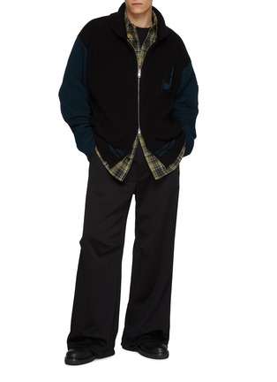 Figure View - Click To Enlarge - JUUN.J - Knee Darted Drawstring Pants