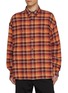 JUUN.J Long Sleeve Distressed Chequered Shirt