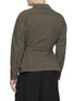 Back View - Click To Enlarge - THE VIRIDI-ANNE - Belted Button Up Cotton Jacket