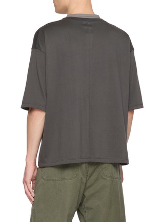 Back View - Click To Enlarge - THE VIRIDI-ANNE - Collar Strap Cotton T-Shirt